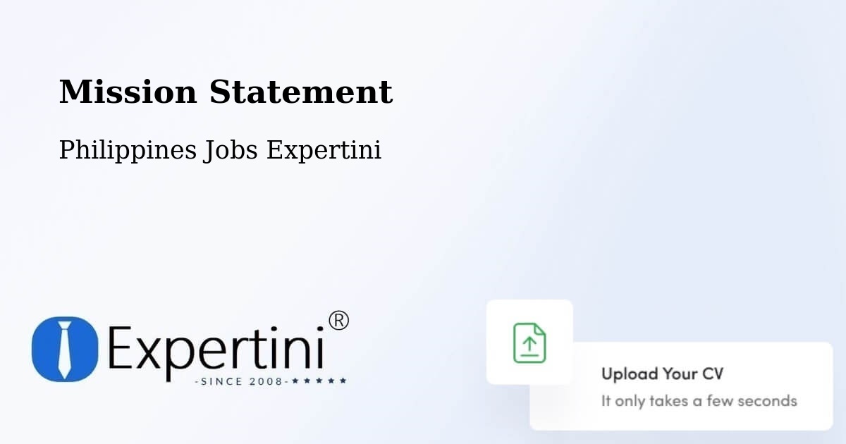 Corporate Mission – Santo Domingo - Philippines Jobs Expertini